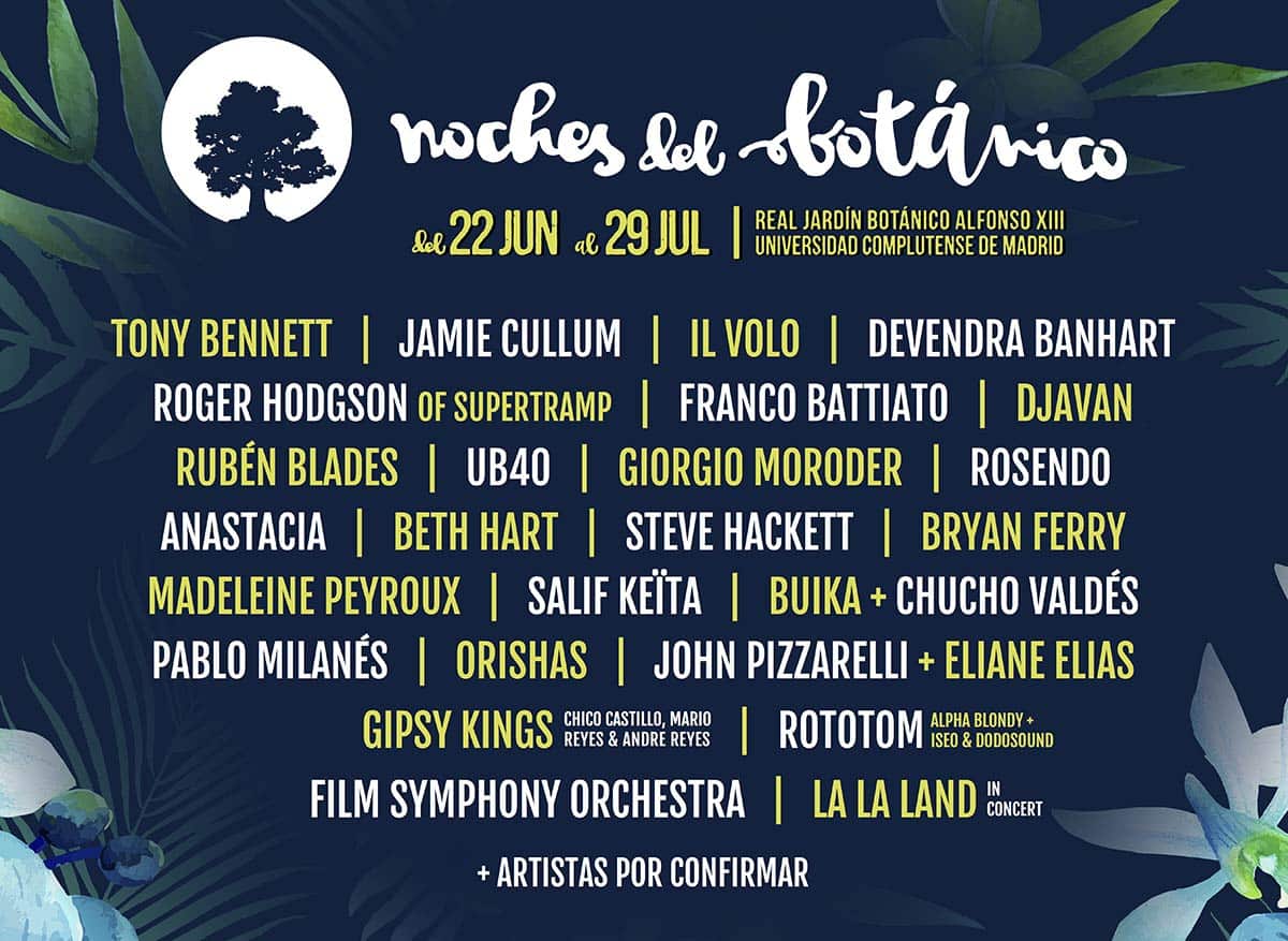 Giorgio Moroder. SÁBADO 22 JULIO, Noches de Botanico