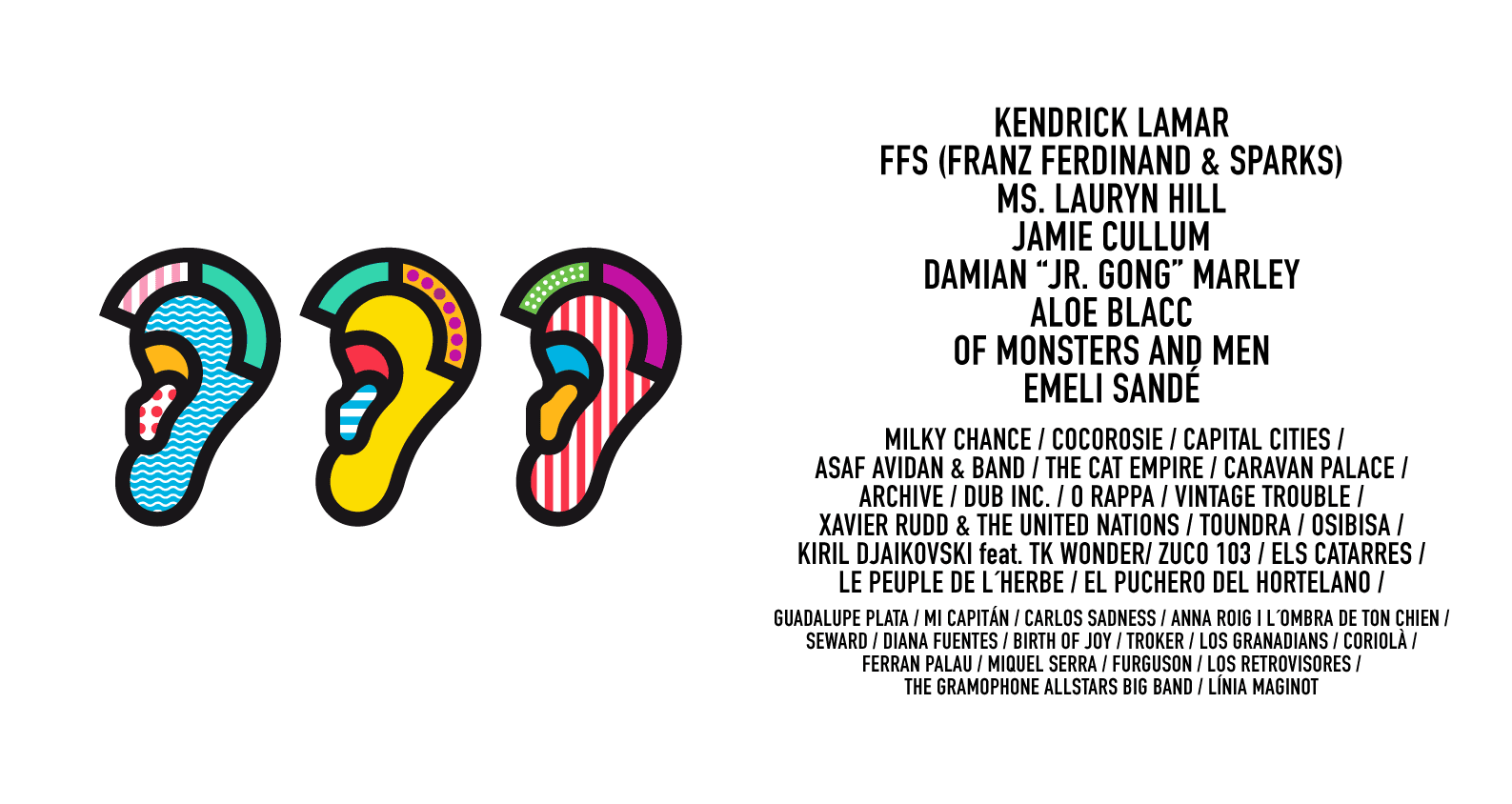 Festival Cruïlla, Barcelona,  10, 11 i 12 de Julio