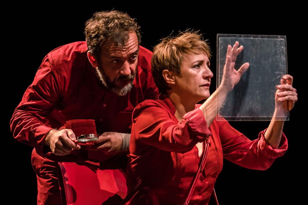 El Cartógrafo.Entrevistas/Rueda de Prensa. Juan Mayorga/Blanca Portillo y Jose Luis Garcia-Perez.Naves del Español